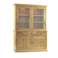 Corndell Country Oak 2 Door glazed dresser OR960